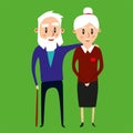 Concept of international day of grandparents love each other.International day of older persons. Design for banner