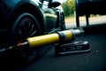 Intricate Macro Shot of Realistic Car Spark Plugs.AI Generated