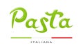 Concept for italian pasta. Vector illustration.