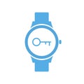 Concept key smart technology, smartwatch, watch icon