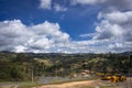 Colombian landscapes. Green mountains in Colombia, Latin America Royalty Free Stock Photo