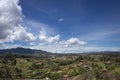 Colombian landscapes. Green mountains in Colombia, Latin America Royalty Free Stock Photo