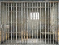 Concept of limiting freedom. Interior of prison cell. Royalty Free Stock Photo