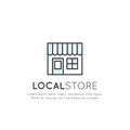 Concept of Local Store, Supermaket, Eco Goods Service Company Royalty Free Stock Photo