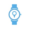 Concept location smart technology, smartwatch, watch icon