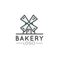 Concept Logo of Bakery, Mill, Bread Product, Store or Market, Isolated Symbols for Web and Mobile