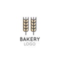 Concept Logo of Bakery, Mill, Bread Product, Store or Market