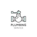 Concept Logo of Cleaning Service, Plumbing, Dishwashing, Household Company