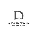 Concept logo Mountain letter D