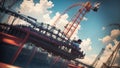 Looping Thrills A Heart Pounding Roller Coaster Adventure for National Roller Coaster Day.AI Generated