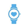 Concept love smart technology, smartwatch, watch icon