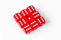 Concept luck - dice gambling on white background Royalty Free Stock Photo