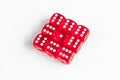 Concept luck - dice gambling on white background Royalty Free Stock Photo