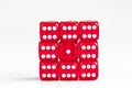 Concept luck - dice gambling on white background Royalty Free Stock Photo