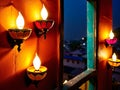 Luminous Traditions Diwali s Earthen Lamp Delight.AI Generated