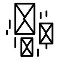 Concept mail estimator icon, outline style