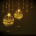 Concept of Merry Christmas and Happy New Year celebrations. Royalty Free Stock Photo