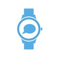 Concept message smart technology, smartwatch, watch icon