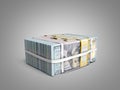Concept of money Deposite Big Stack of dollar bills Cash With Bo Royalty Free Stock Photo