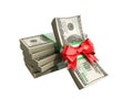 concept of money Deposite Bonus Stack of dollar bills Cash With