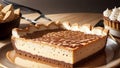 Mouthwatering Photograph of a Graham Cracker Crust for National Cheesecake Day.AI Generated