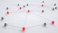 Concept of network - 3D Rendering