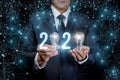 The concept of a new 2020 business year