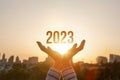 Concept of a new year 2023 and new hopes