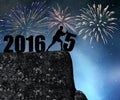 Concept New Year 2016 Royalty Free Stock Photo