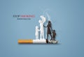 No smoking and World No Tobacco Day.