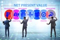 Concept of NPV - Net Present Value Royalty Free Stock Photo