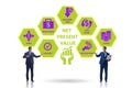 Concept of NPV - Net Present Value Royalty Free Stock Photo