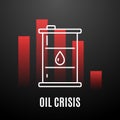 Concept oil industry design. Royalty Free Stock Photo