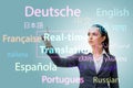 Concept of online translation from foreign language