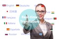 Concept of online translation from foreign language