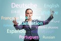 Concept of online translation from foreign language