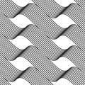 Optical Illusion art wave patterns Royalty Free Stock Photo