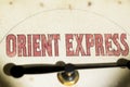 Concept of orient express travel Royalty Free Stock Photo