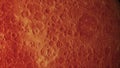 Concept 3-P1 Scenery of Realistic Blood Moon Surface from Space with Asteroid Impact Craters Royalty Free Stock Photo