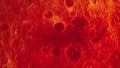 Concept 17-P1 Scenery of Realistic Blood Moon Surface from Space with Asteroid Impact Craters Royalty Free Stock Photo