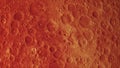 Concept 21-P1 Scenery of Realistic Blood Moon Surface from Space with Asteroid Impact Craters Royalty Free Stock Photo