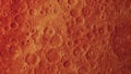 Concept 22-P1 Scenery of Realistic Blood Moon Surface from Space with Asteroid Impact Craters Royalty Free Stock Photo