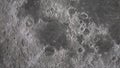 Concept 3-P1 Scenery of Realistic Moon Surface from Space with Asteroid Impact Craters Royalty Free Stock Photo