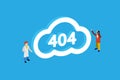 Concept page 404. Design 404 error Royalty Free Stock Photo