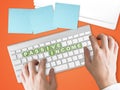 Passive Income concept on green keyboard button. Royalty Free Stock Photo