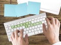 Passive Income concept on green keyboard button. Royalty Free Stock Photo