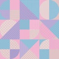 Concept pastel color geometric pattern.