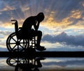 Concept of people with disabilities experiencing grief and sadness