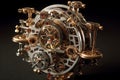 Perpetuum mobile, gears. Generative AI Royalty Free Stock Photo