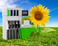 Concept of petrol and clean environment Royalty Free Stock Photo